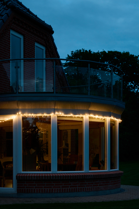 Klyngelys wire 500 Micro-LED varm hvid 12,5 meter